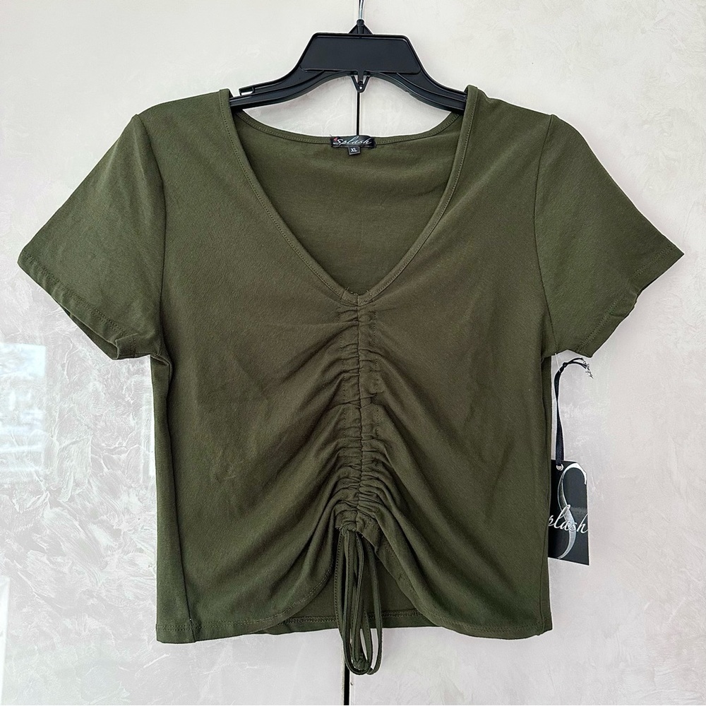 NWT Ruching Crop Top